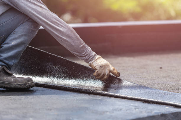 Professional Emergency Waterproofing technician working in Wharton, NJ